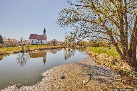 Gemeinde Unterdietfurt Landkreis Rottal-Inn Rott Kirche Ort (Dirschl Johann) Deutschland PAN